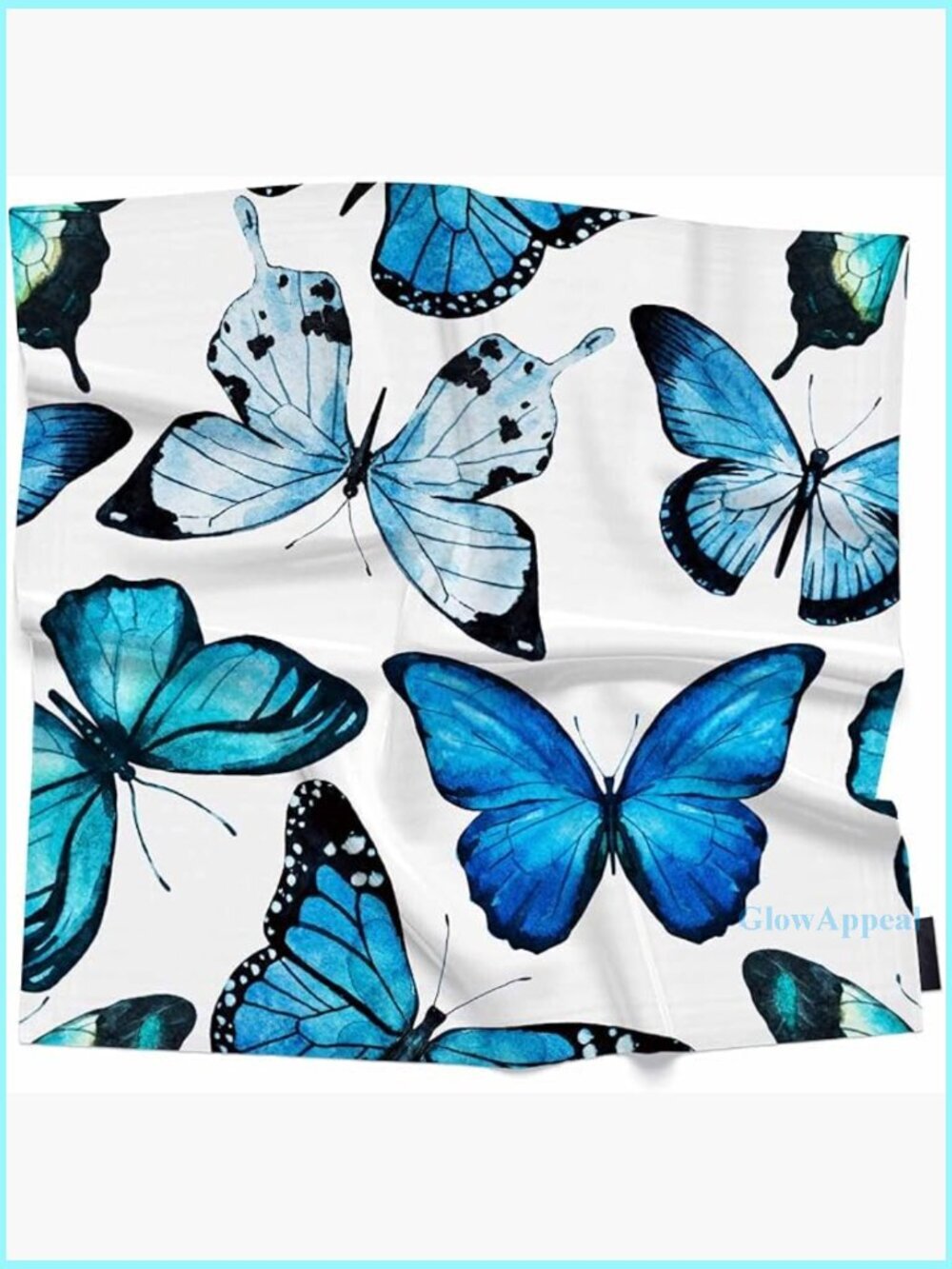 Silk Feel Square Scarf 35x35 Inch Polyester Soft Fashion Accessory Head Wrap